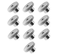 Create idea 10PCS M6 High Knurled Thumb Nuts Female Threaded 304 Stainless Steel Round Grip Knob Locking Nuts DIN 466