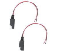 Create idea 10pcs SAE Male Single Head Wireless Power Cord Plug Length 20cm Wire Diameter 2mm Compatible with Motorola GM300 GM950E SM50 M120 SM120 GM950I GM3188 GM3688