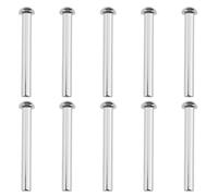 Create idea 10Pcs Shovel Rivets 304 Stainless Steel Countersunk Fasteners Solid Round Head Rivets Accessories for Repairing Shovels Forks Rakes Silver