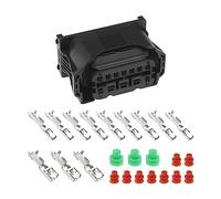 Create idea 12 Pin Car Halogen Headlight Plug Connector Set 6925638 Compatible with E60 G30 E63 F20 F30 E87 E90 E92 Includes Teminals & Seals Headlight Assemblies