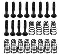 Create idea 12 Sets 3mm Single Coil Pickup Screws Spring Compatible with Fender Squier 3x6x20mm Black