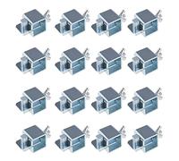 Create idea 16pcs Butt Welding Clamps Chrome Vanadium Steel Butt Welding Clips 50x25mm for Welding Repairs to Patches in Floors Wings Door Skins Metal Butt Welding Clamps Sheet