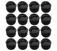 Create idea 16Pcs Kayak Scupper Plugs Soft Rubber Drain Holes Stopper Bungs for Kayaks Canoes Fishing Boats Inflatable Boats 40x27mm Black