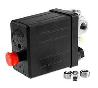 Create idea 175PSI Single Phase Air Compressor Switch 15AMP + 3pcs 1/4 BSP Blanking Plugs