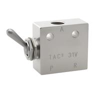 Create idea 1pc Pneumatic Valve Toggle Lever Switch TAC2-31V 2 Position 3 Way for ndustrial Automation Equipment
