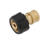Create idea 1x Pressure Washer Adapter Replacement Part Brass M22 Male to 1/4 Pressure Quick Plug 5000 PSI Suitable for Quick Release Hose Pipe Connecting Parts (14mm Inner Dia)