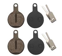 Create idea 2 Pairs Resin Semi Metallic Bicycle Disc Brake Pads With Springs & Securing Clips Compatible With Tektro Novela Lyra L10 11 IOX