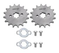 Create idea 2 Set 428 16T 17mm Motorcycle Front Engine Sprocket Drive Gear for 50cc 70cc 110cc 125cc 140cc 160cc Compatible with Honda TaoTao ATV Quad Dirt Bike