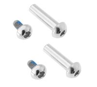 Create idea 2 Sets 29mm MTB Bike Rear Suspension Shock Mounting Bolt M8 Semi-Round Hexagon Socket Locking Screws Female Nail with 12mm Subnails