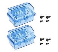 Create idea 2 Sets Waterproof Transparent ESC Receiver Box Dustproof Case Electric Speed Control Protector Sealed Box with Screws for 1/10 1/8 HSP RC Crawler RC Car Servo