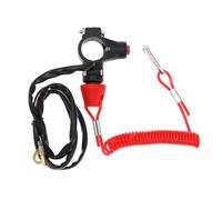 Create idea 2-Wire Universal Kill Switch Button Lanyard Cut-Off Switch Compatible with Pocket Bikes Mini Off-Road Bikes, Red