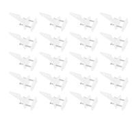 Create idea 20 Pieces Triangular Rocker Arms Four Hole Standard Rudder Angle Set with Screw for RC Aeroplane Foam Rigid Wings Aeroplane 26 x 18 x 13 mm