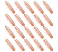 Create idea 20pcs 0.8mm Copper Contact Tip Welding Contact Nozzles M6 Welding Contact Tip Compatible with Binzel 25KD MAG Welding Torch Consumables