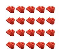 Create idea 20Pcs 24449408 1404969 Screw Mounting Grommet Nut Clips Bumper to Wing Mounting Fasteners Red Plastic Clip Retainers