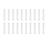 Create idea 20Pcs 304 Stainless Steel 0.8x8x50mm Compression Springs for Remote Control Computer Fan Table Chair