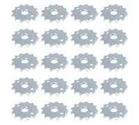Create idea 20Pcs Disc Dowels Timber Connectors One Side Screw-On 48x12mm for Joist Beam Wood Frame Joining