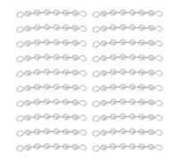 Create idea 20Pcs Fishing Bead Chain Swivels 3/16 Inch 6 Bead Stainless Steel Catfish Swivel for Catfishing Freshwater Saltwater 4.5x45mm