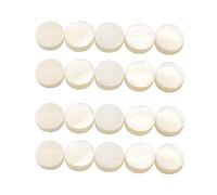 Create idea 20PCS Fretboard Inlay Dots 6mm Natural Abalone Shell Inlay Dots Markers Decoration for Guitar Ukulele Bass Mandolin Banjo White