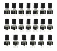 Create idea 20pcs Micro Mini Latching Push Button Switch 5.8x5.8mm 6-Pin with Black Cap
