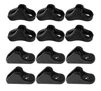 Create idea 20Pcs Rope Tensioner Replacement Wind Rope Buckle Plastic Cord Adjuster Anti-slip Adjustable Tool for Outdoor Activities Black 2mm