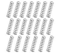 Create idea 20x Coil Compression Springs Stainless Steel 1.2mm Wire Dia 10mm Outer Dia 40mm Length Silver for Household Applications