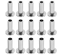 Create idea 24Pcs Cable Railing Protection Sleeves Fit for 1/8" 5/32" 3/16" Cable Railing 316 Stainless Steel Protective Sleeves Silver