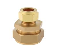 Create idea 25mm to 15mm Brass Compression Reducing Coupling for MDPE Pipe