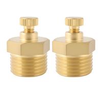 Create idea 2pcs 1/2" BSP Brass Male Vent Valve for Air Compressors Gas Tanks Hydraulic Systems