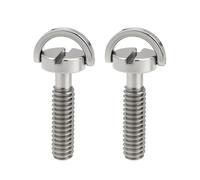 Create idea 2Pcs 1/4-20 UNC Tripod Screw Stainless Steel Camera Fixing Screws with D-Ring Compatible with Manfrotto Compatible with Arca Swiss 30x16.5mm