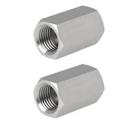 Create idea 2pcs 1/4 NPT Female Pipe Fitting Adapter 304 Stainless Steel for Pipe Tubes