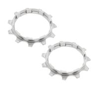 Create idea 2PCS 10 Speed 11T Steel Bicycle Cassette Cog Single Speed Freewheel Compatible with Shimano HG Series for Mountain and Road Bikes, Silver