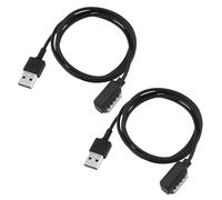 Create idea 2PCS 1m Magnetic Connector USB Charging Cable Compatible with Suunto 9 Spartan EON Core Ultra HR 9 Bar D5 Smart Watch - Black
