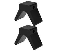 Create idea 2Pcs 2 Inch V-Style Boat Rubber Trailer Bow Stop 13mm Mounting Hole Diameter for Yacht Kayak