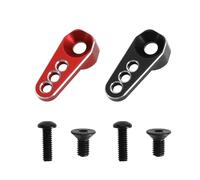 Create idea 2pcs 25T Servo Arm Horn Aluminum Alloy Material Compatible with TRX4M 1/18 RC Crawler Car, Red and Black