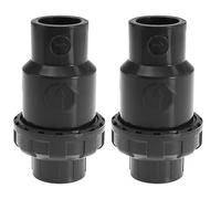 Create idea 2Pcs 32mm Water Check Valve Inner Check Valve Pipe Flap Check Valve Water Tube Connector Accessories for Backflow PVC Grey