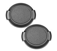 Create idea 2Pcs 43mm Lens Cap Snap-on Front Camera Lens Cap Camera Lens Protective Cover Compatible with Olympus Trip 35 Camera Lens Black