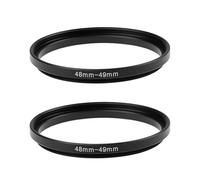 Create idea 2PCS 48-49mm Camera Lens Filter Step-Up Ring Adapter Allows 49mm Filters and Hoods on 48mm Thread