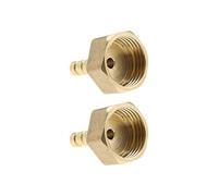 Create idea 2PCS 6mm to 1/2 Inch BSP Female Thread Barb Brass Fitting Connectors Hose Barbed Joint Adapter Coupler for Fuel Air Gas Water Oil