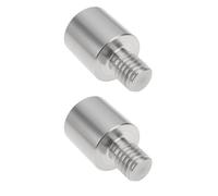 Create idea 2pcs 8mm Male to 3/8 BSF Female Fishing Landing Net Connector 25mm Stainless Steel