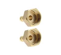 Create idea 2PCS 8mm to 1/2 Inch BSP Female Thread Barb Brass Fitting Connectors Hose Barbed Joint Adapter Coupler for Fuel Air Gas Water Oil