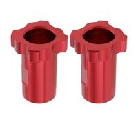 Create idea 2PCS Aluminium Alloy Spray Gun Cup Adapter 41.4x31.8mm Spray Gun Internal Thread Connector M16x1.5mm Compatible with PPS Spray Gun Adapter Red