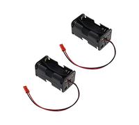 Create idea 2PCS Battery Holder Plastic Storage Box Pack Receiver Case 4 x AA Battery Insert Compartment Container 6V with 2 Pin JST Connector for RC Car Aircraft