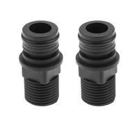 Create Idea 2pcs Black 1/2inch BSP Male to 3/4inch Quick Connector Pump Port Adapter