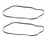 Create idea 2pcs Black Rubber Record Belt for Gramophone Turntables Player Belt Turntable Belt Phonograph Replacement Belt 300mm Folded Length 5mm Width