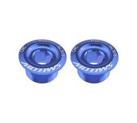 Create idea 2Pcs Blue Mountain Bike Bottom Bracket Cap Crankset Crank Arm Fixing Screws CNC Aluminum Alloy Compatible with Shimano HollowTech II Deore XT SLX Saint & Zee (Mtb)