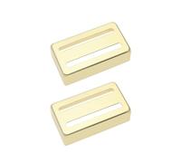 Create idea 2pcs Brass Two Slot Style Guitar Pickup Cover 70x 39x19mm Classic Copper Humbucker Cover for Electric Guitar Pickup Parts, Gold