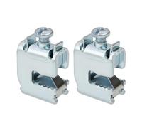 Create idea 2Pcs Busbar Terminal 16mm² for 12 X 5 MM Flat Copper for Connecting Single, Multi-Wire and Free-Wire Cables to Busbars Galvanized Steel