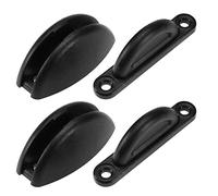 Create idea 2Pcs Caravan Door Retainer Door Stopper Retainer Plastic Door Stopper Bracket Door Stop Retaining Catch Holder Accessories for Motorhome Boat Caravan Black