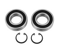 Create idea 2PCS Drum Bearing with Retaining Rings 30x62mm Compatible with Euromix 120/125 Concrete Mixer