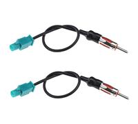 Create idea 2PCS Fakra Z Male to DIN Male Adapter Cable Car Stereo FM Radio Antenna Connector Cable Aerial Adaptor for Car Radio FM Modulator 25cm